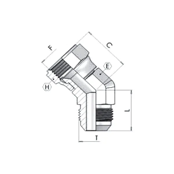 Адаптер (45) JIC 1 5/8" ш-г 