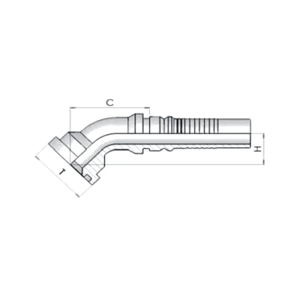 Фитинг SF Dу -51мм (71,4) 45 Interlock