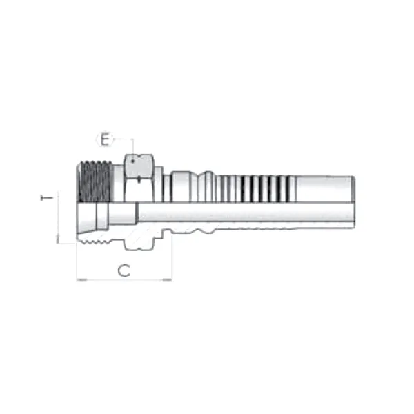 Фитинг Dу -20мм (М36х2) штуцер DKO-S lnterlock E=25