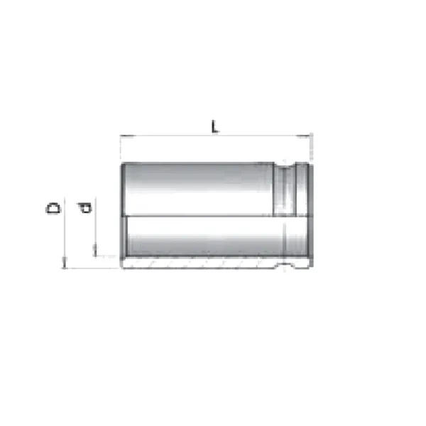 Муфта обжимная Dу-25 мм гофр.