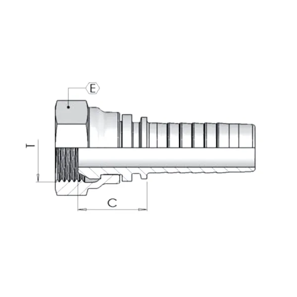 Фитинг Dу -20мм (М30х1,5) пр DKM 