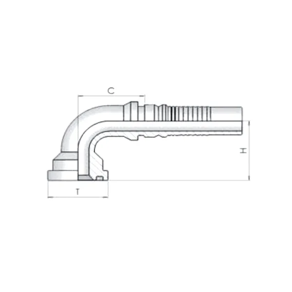Фитинг SF Dу -20мм (47,7) 90 Interlock 