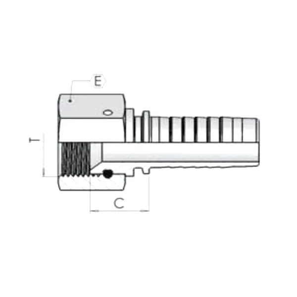 Фитинг JIC Dу -25мм (1 5/8") пр