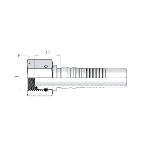 Фитинг BSP Dу -20мм (3/4") пр Interlock
