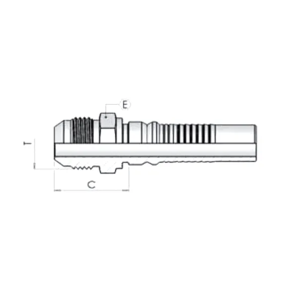 Фитинг JIC Dу -32мм (1 5/8") пр штуцер lnterlock  