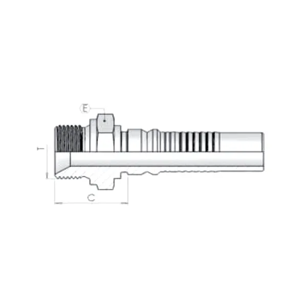 Фитинг BSP Dу -32мм (1 1/4") пр.штуцер lnterlock 