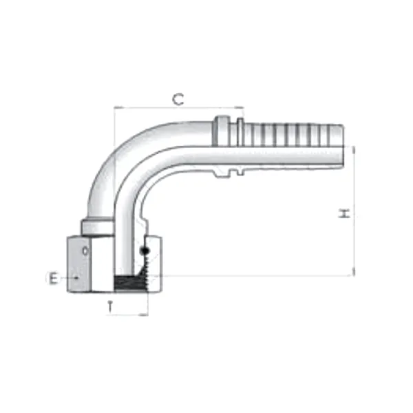 Фитинг BSP Dу -32мм (1 1/4") 90