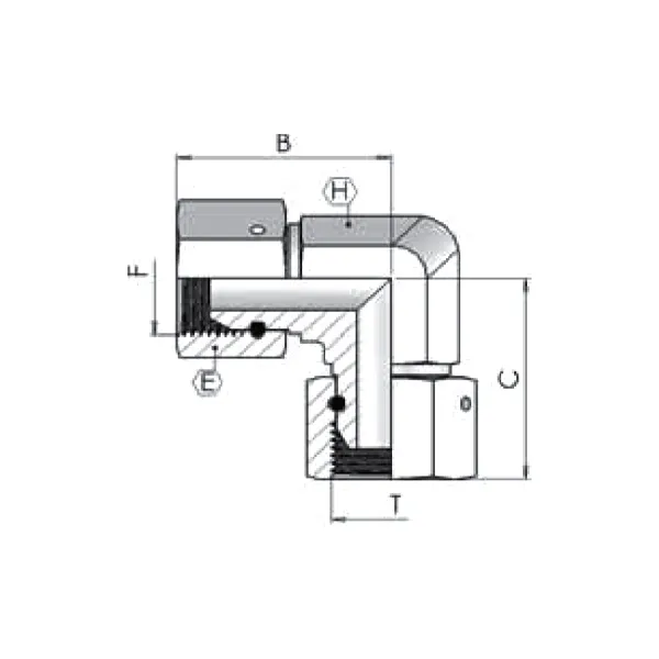 Адаптер (90) BSP 3/4" г-г компакт (4550-12)