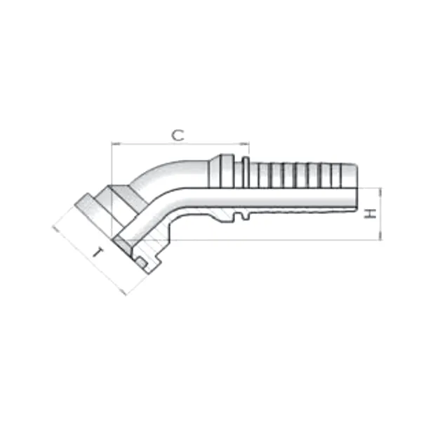 Фитинг SF Dу -16мм (31,7) 45 SFL-6 