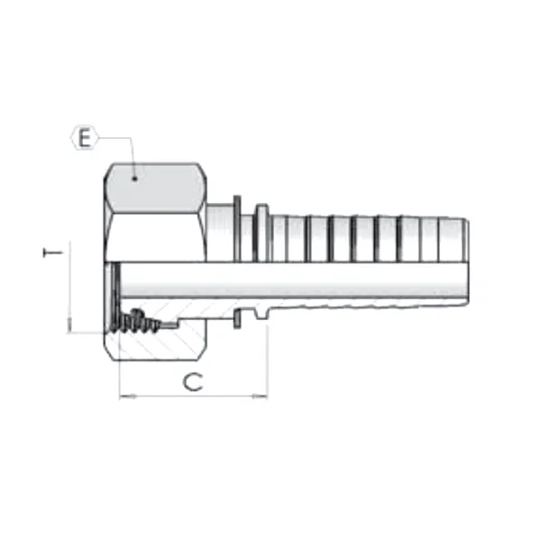 Фитинг Dу -16мм (М26х1,5) пр  DKO-L 