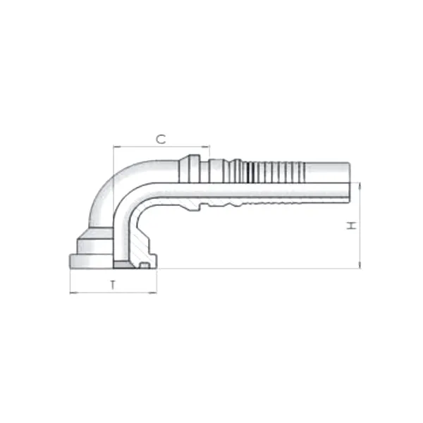 Фитинг SF Dу -51мм (71,4) 90 Interlock