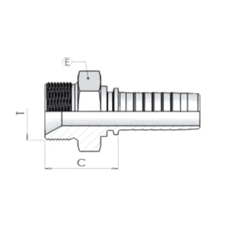 Фитинг Dу -12мм (М20х1,5) штуцер DKM 