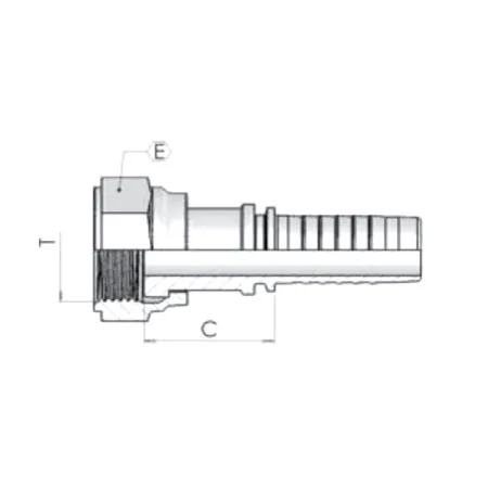 Фитинг ORFS Dу -06мм ( 9/16") пр