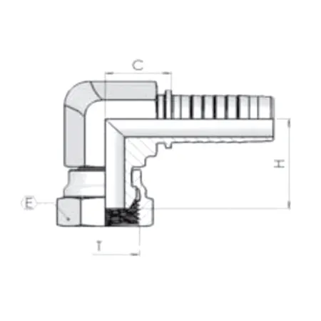 Фитинг BSP Dу -20мм (3/4") 90 компакт