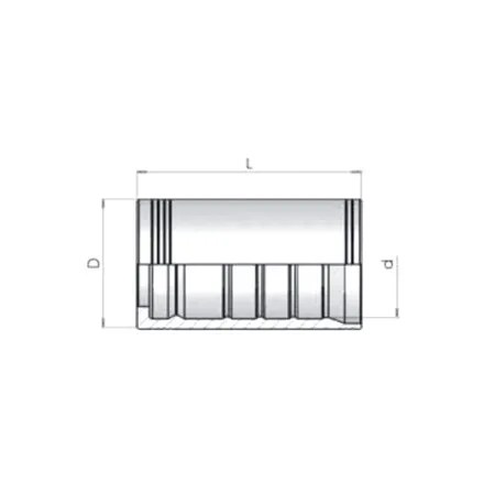 Муфта обжимная Dу-38 мм Interlock (R13/R15)