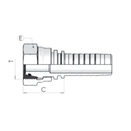Фитинг Dу -20мм (М26х1,5) пр DKO-L Е=18 