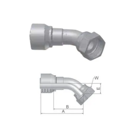 Фитинг ORFS Dy -06мм (9/16") 45