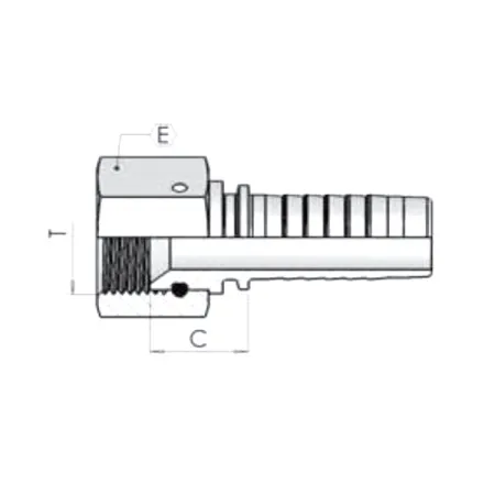 Фитинг JIC Dу -32мм (1 5/8") пр