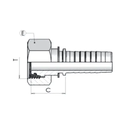 Фитинг Dу -20мм (М36х2) пр DKO-S