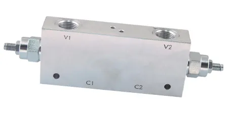Тормозной клапан двойной OCVDOIP41G12N  1/2' 100-350 бар