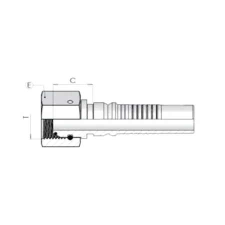Фитинг BSP Dу -51мм (2") пр Interlock 