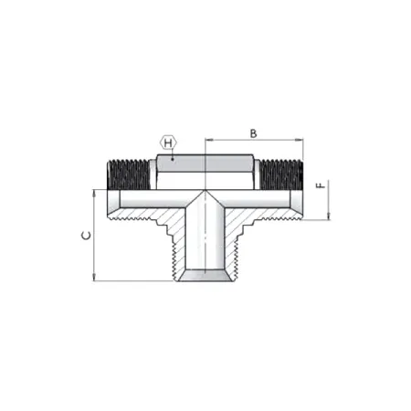 Адаптер (тр) BSP 3/8" ш-ш-ш 