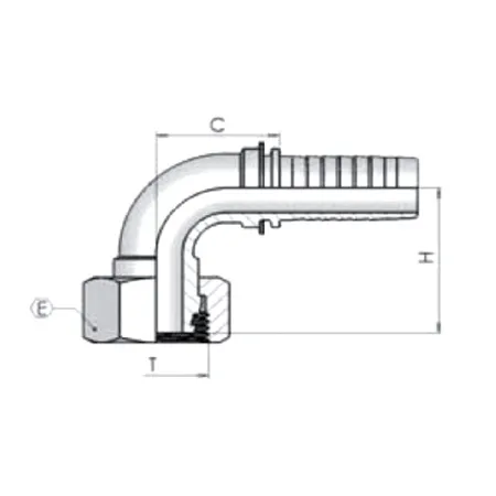 Фитинг Dу -06мм (М18х1,5) 90 DKO-S OS-10
