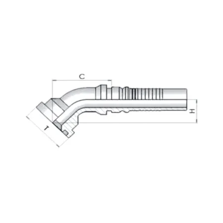 Фитинг SF Dу -51мм (71,4) 45 Interlock