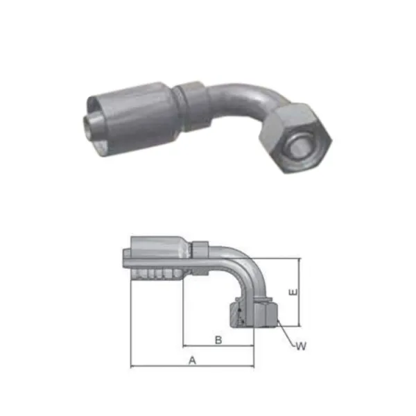 Фитинг Dу -12мм (М24х1.5) 90 DKO-S