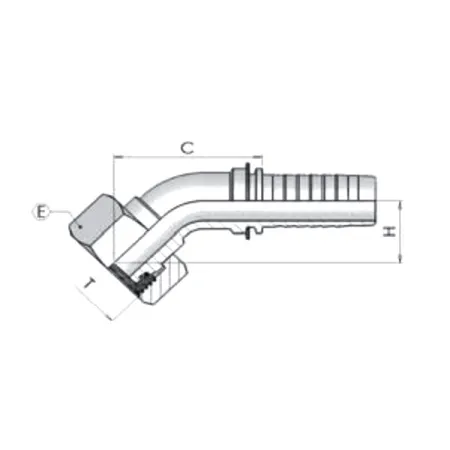 Фитинг Dу -16мм (М26х1,5) 45 DKO-L OL-18  