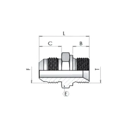 Адаптер (пр) BSP 1 1/4"- JIC 1 5/8" ш-ш 