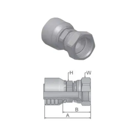 Фитинг JIC Dy -06мм (7/16")  пр Parker