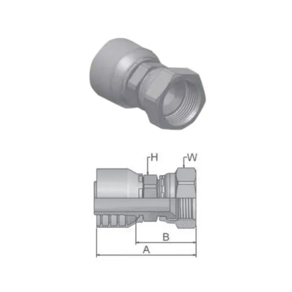 Фитинг JIC Dy -06мм (7/16")  пр Parker