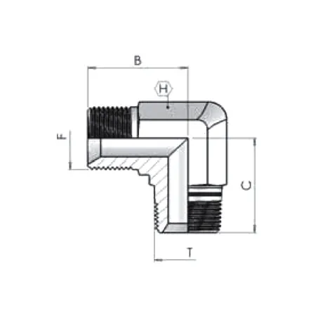Адаптер (90) BSP 1 1/4" -BSPT 1 1/4" ш-ш 