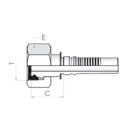 Фитинг Dу -25мм (М42х2) пр DKO-S Interlock 