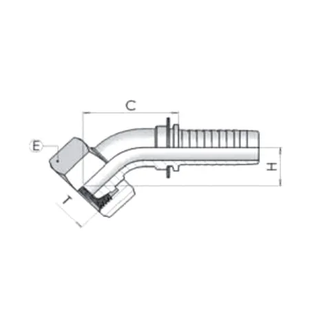 Фитинг Dу -12мм (М22х1,5) 45 DKL 