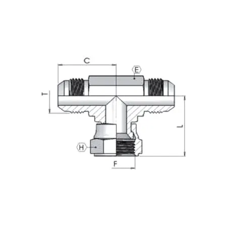 Адаптер (тр) JIC 7/8" ш-г-ш 