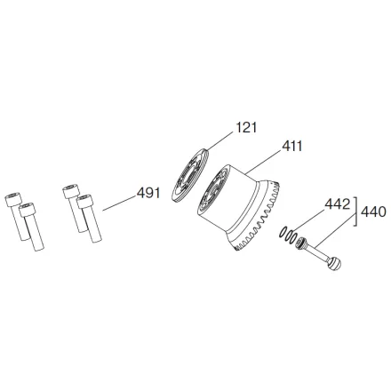 Качающий узел F12-110 REPAIR SPARE KIT 3787802 (ориг)