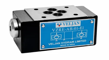 Гидрозамок модульный VZRE-AB-01-E1 (линия A и B) CETOP3 VELJAN