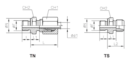 Соединение трубное (пр) GE-G 25S (36x2)-G1" (конус 60) ш-ш