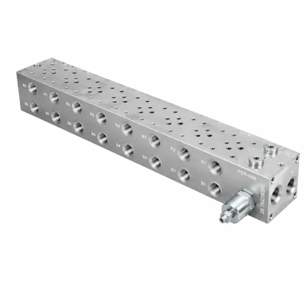 Плита монтажная CETOP3 FMBNG06PV6ZR-RC с пред. клапаном 50-380 бар алюминий (PT-G1/2"; AB-G3/8")