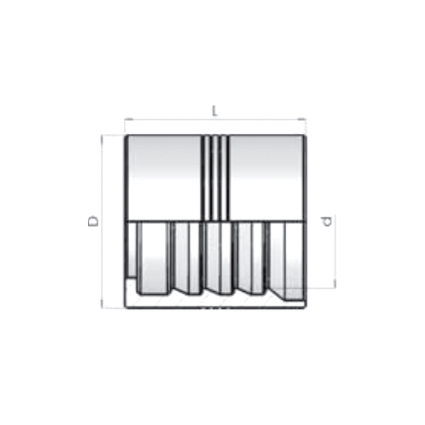 Муфта обжимная Dу-51 мм (4SP/4SH)