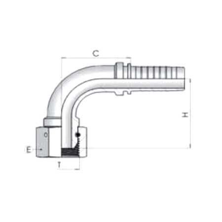 Фитинг BSP Dу -38мм (2") 90